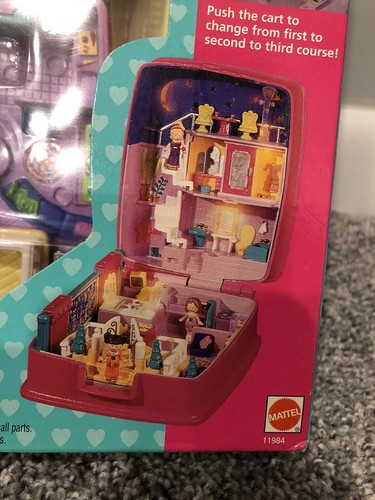 Vtg Polly Pocket Starbright Dinner Party NIB Light-Up Bluebird Playset Toy Doll - Picture 4 of 5