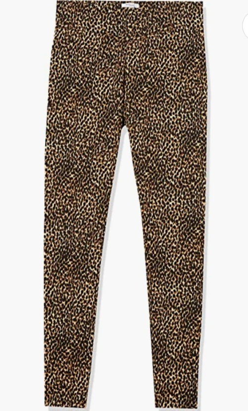 Daily Ritual Women s Ponte Knit Legging Brown Tortoise Extra Long Small eBay