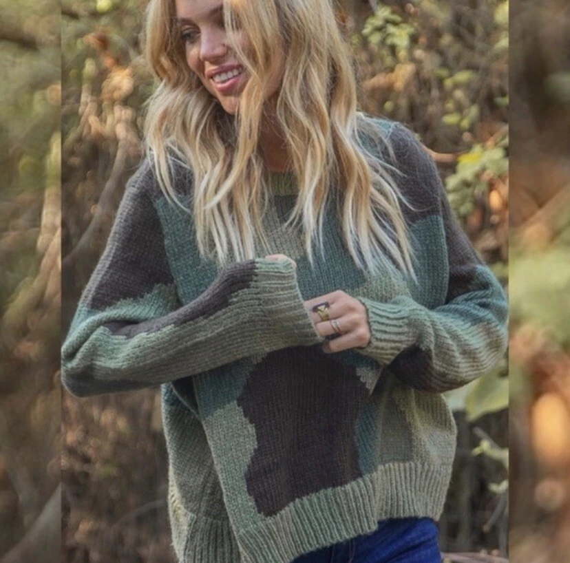 wooden ships camo sweater