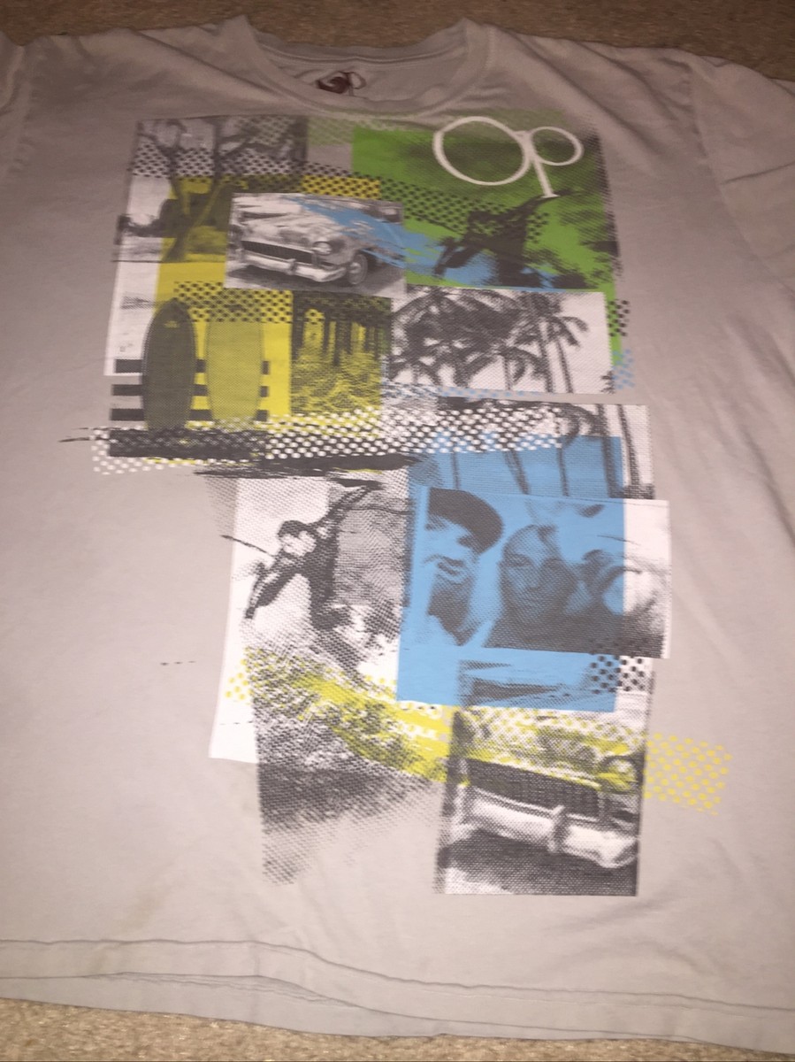 Vintage OP Ocean Pacific Brand Graphic T-shirt Men Sz XL 46-48