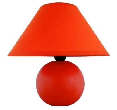 Rabalux 4904 Tischleuchte Ariel, E14, Keramik, orange, rund, Standard, ø200mm - Bild 1 von 3