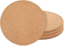 Juvale round Cork Trivets for Hot Dishes, Plates, and Kitchen Countertops, Multi