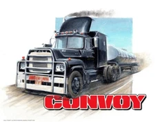 Signed CONVOY Logo Rubber Duck Mack Truck Poster Print Wall Art 11x14 Unframed