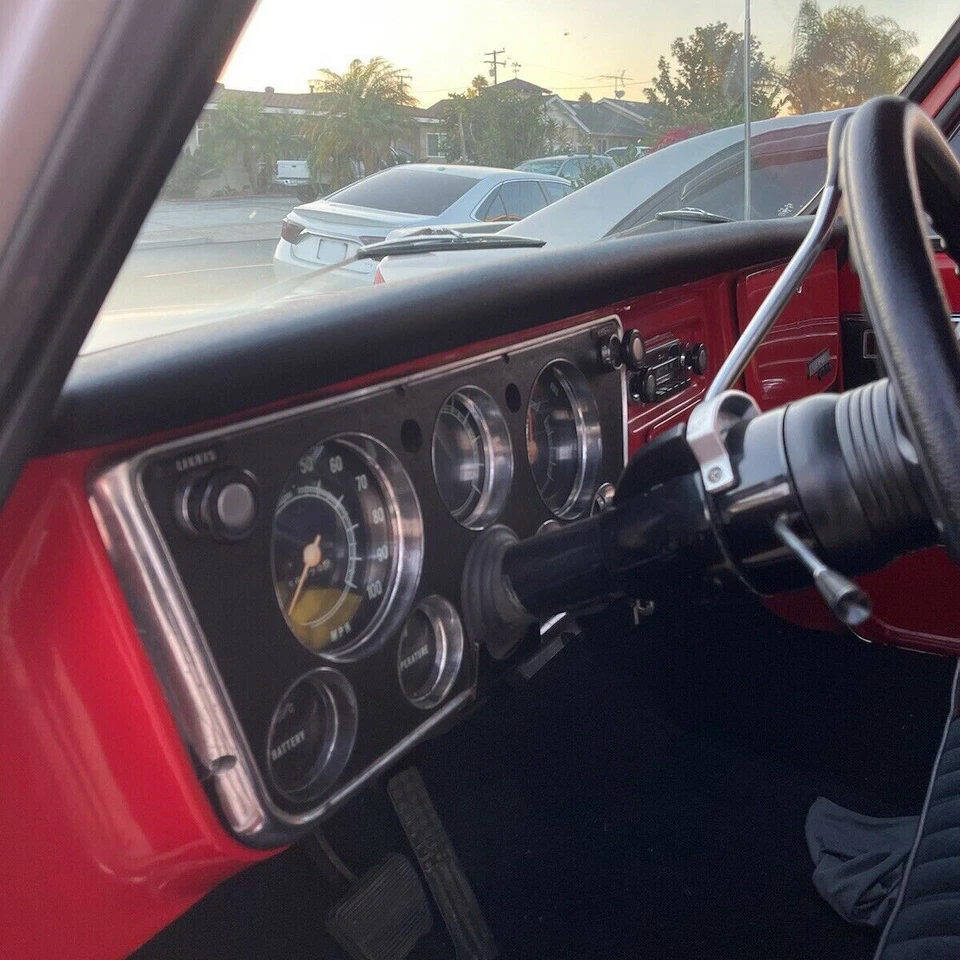 FOR 67 68 69 70 71 72 Chevy/GMC C10 Pickup Blazer Black Interior Dash Pad Cover Foto 2 de 4