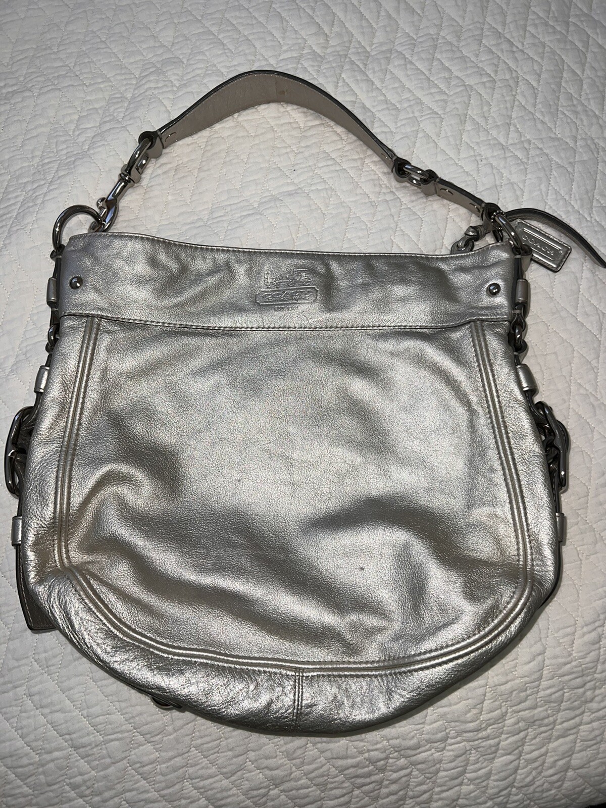coach silver hobo bag Gem