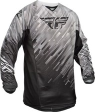 368-420S FLY RACING KINETIC GLITCH JERSEY BLACK/GREY S