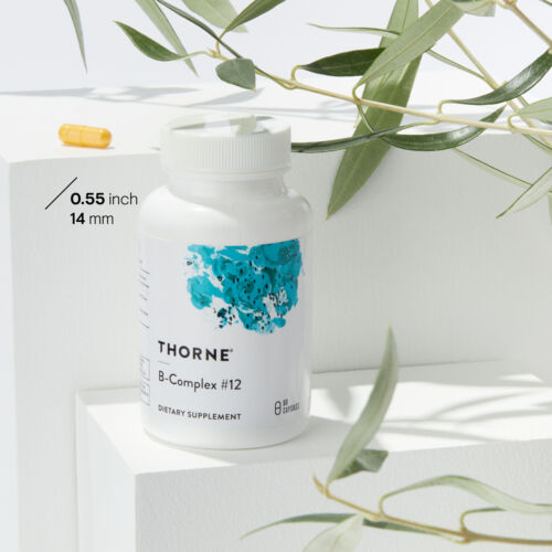 Thorne B-Complex #12 Vitamin B Complex with Active B12 and Folate - 60 Capsules - Picture 3 of 7