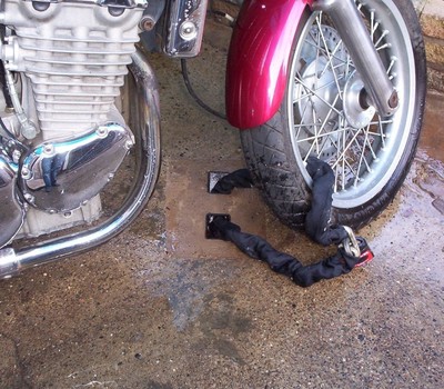 motorcycle security ground anchor
