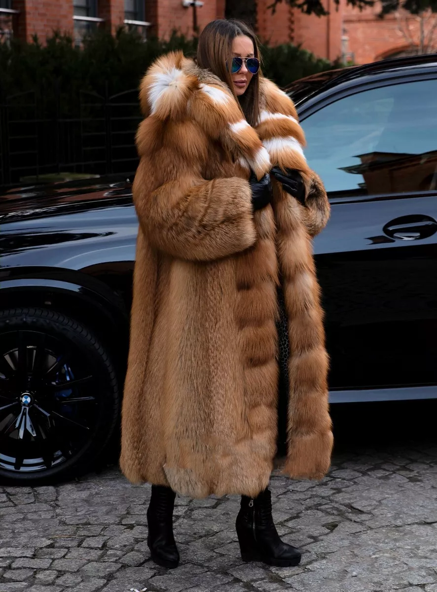 Fox fur sales parka jacket