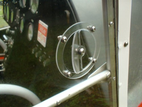 plexiglass Single Air Vent Aircraft Cockpit Windscreen Fresh Air Vent 57mm Size - Picture 2 of 6