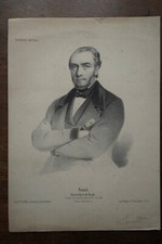 JULES SENARD (1800-1885) PORTRAIT ENGRAVING 19th century, born in ROUEN