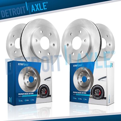 4pc 13.78'' Front 13.58'' Rear Disc Brake Rotors for 2017 - 2024 Nissan Titan 5.6L