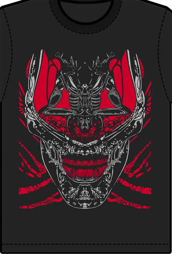 XWWX HR GIGER Alien Devil T-SHIRT Sticker Xenomorph Necronomicon S ...