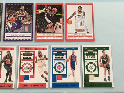 2019 Contenders Insert Lot x 18 Front Row LeBRON JAMES Game Ticket KAWHI LEONARD - Picture 4 of 8
