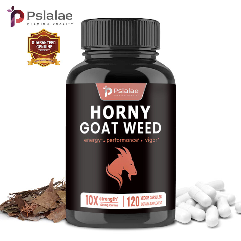 Horny Goat Weed - Raíz de Maca, Tribulus, Panax Ginseng - Potenciador de testosterona