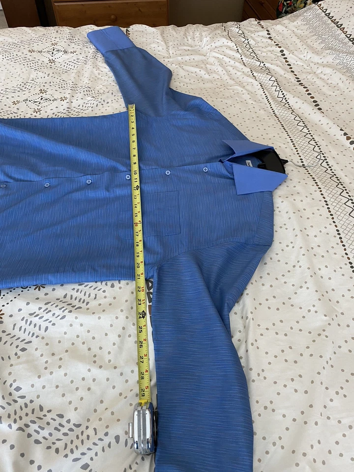 Daniel Ellissa Dress Shirt For Men 15 1/2, 32/33 Cuff Link Style Shirt - Image 3 of 4