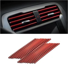 20 Pieces Car Air Conditioner Decoration Strip for Vent Outlet Universal
