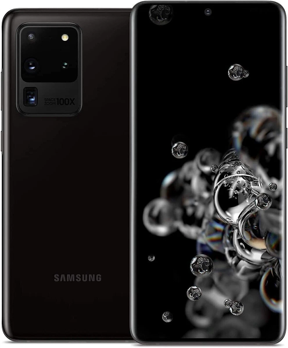 Samsung Galaxy S20 Ultra 5G 128GB 12GB RAM Black SM-G988U Unlocked