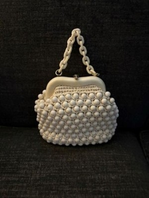 Vintage Beaded Purse Snap Lock Bag by Donna John Wind Imports Japan