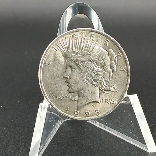 1923 P Peace Silver Dollar 90% Silver Good Fields Original Luster Light Details