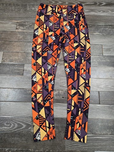 NEW LuLaRoe OS Leggings Colorful HALLOWEEN Skeleton Poison - Picture 1 of 3