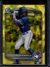 2025 Bowman Draft Sapphire Arjun Nimmala Chrome Yellow Refractor #/75 Blue Jays