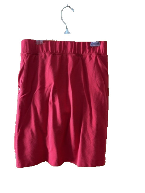 Quacker Factory Terry Zip Vest & Skort Set Red Sz XXS image 6