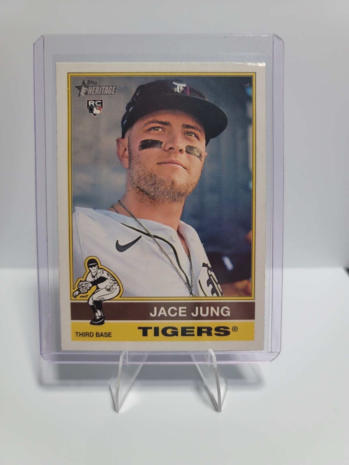 2025 Topps Heritage - Alternate Cartoon Variation Jace Jung #71 (RC)