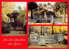 Postkarte Seifhennersdorf, Die drei Quellen der Spree, ungelaufen ca. 1970