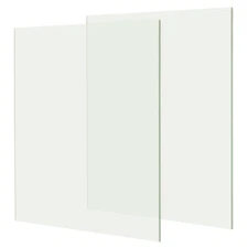 2Pcs Transparent Acrylic Sheets 1/8" Thick Plastic Sheets 8x8 Inch, Transparent