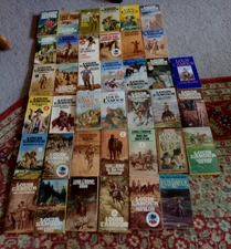 Vintage Louis Lamour Western Paperbacks  Lot of 39   Various Titles   No Repeats