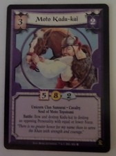 L5R CCG Moto Kadu-kai TCG Legend of the Five Rings Gold Edition