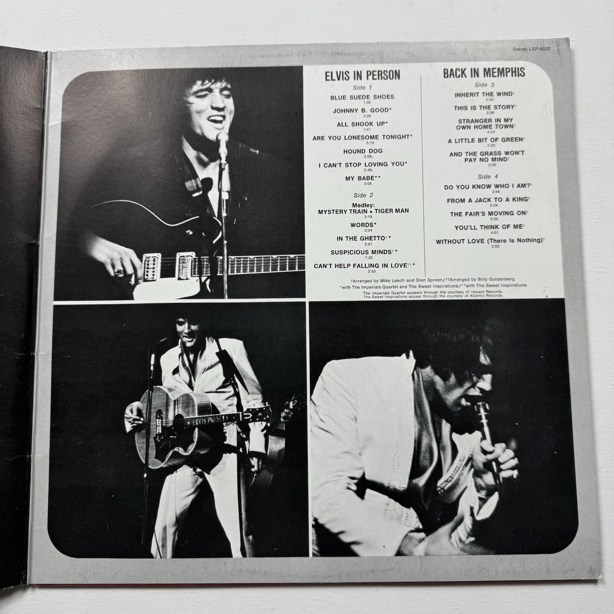 Elvis Presley In Person At The International Hotel Vinyl LP Victor 2LP Gatefold