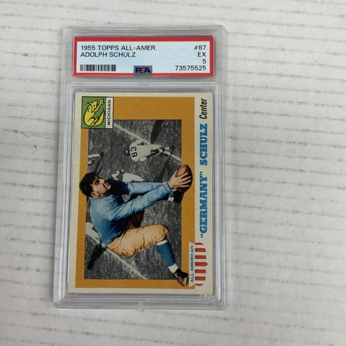 1955 Topps All-American #87 Adolph Schulz PSA 5 EX Football