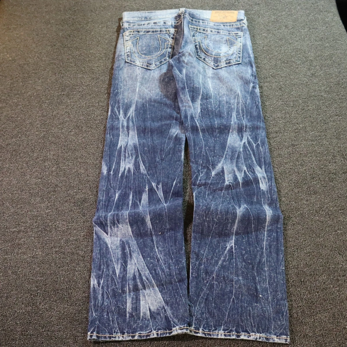 True Religion World Tour Blue Jeans for Men for sale - eBay