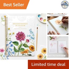Watercolor Painting Book Floral 6.5 x 9 in 12 Guided Beginner Projects