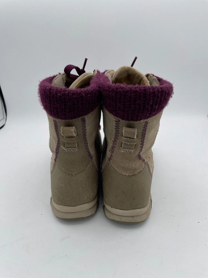 Salomon Winter Boot Women's Sz 7 Brown Suede Leather Round Toe Lace-Up 108595S - Image 3 of 4