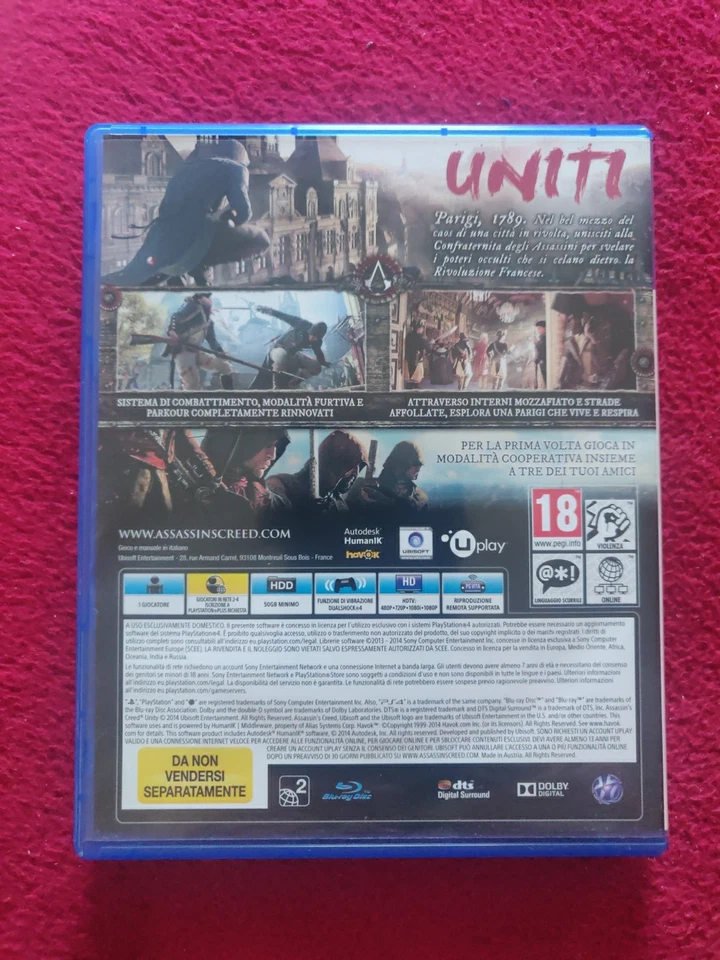 Playstation 4 Ps4 Assassin's Creed Unity Italiano - Immagine 2 di 4