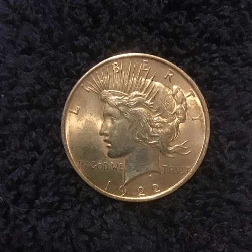 1922 Peace Dollar $1 Silver Coin Circulated Business Strike 0.9 Fineness