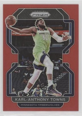 2021-22 Panini Prizm Red Prizm 173/299 Karl-Anthony Towns #157 1yj