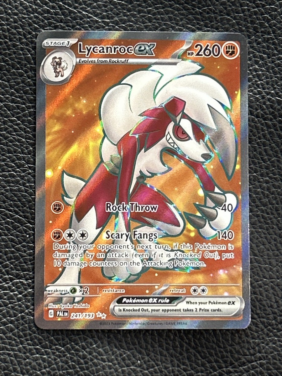 lycanroc ex pokemon card value Amazon.com: Pokemon - Lycanroc ex 241/193 - Paldea Evolved