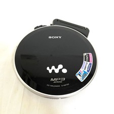 SONY D-NE730 CD Walkman Black Portable Player Corrosion Works w/ Battery Case