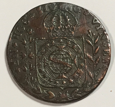 40 reis Pedro I. 1830 C (cuiaba). Bresil. Cuivre. - Photo 2/10
