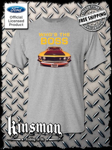Ford Boss 302 Mustang Who's The Boss T-Shirt - Official Licensed Product - Picture 6 of 20