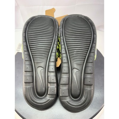 Nike Victori One‎ Slide Print Mens 8 Black Volt Logo Sport Sandals Slip On Shoes Nike Victori One Slide Print Mens 8 Black Volt Logo Sport  main image 2