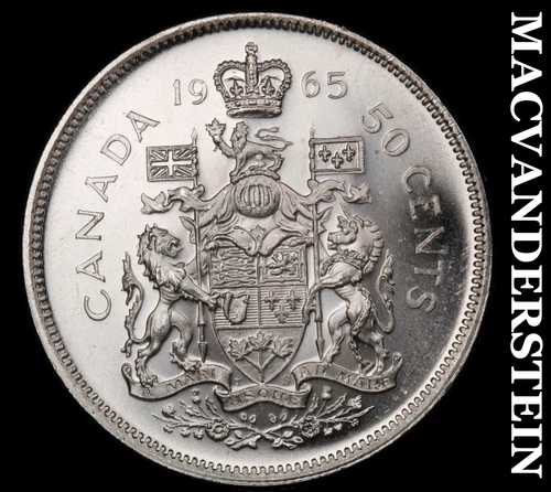 1965 Canada Silver 50 Cents- Brilliant Uncirculated Luster No Reserve #i7497