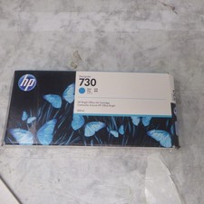HP 730 Cyan 300ml DesignJet Ink Cartridge P2V68A New Genuine Expire 2023