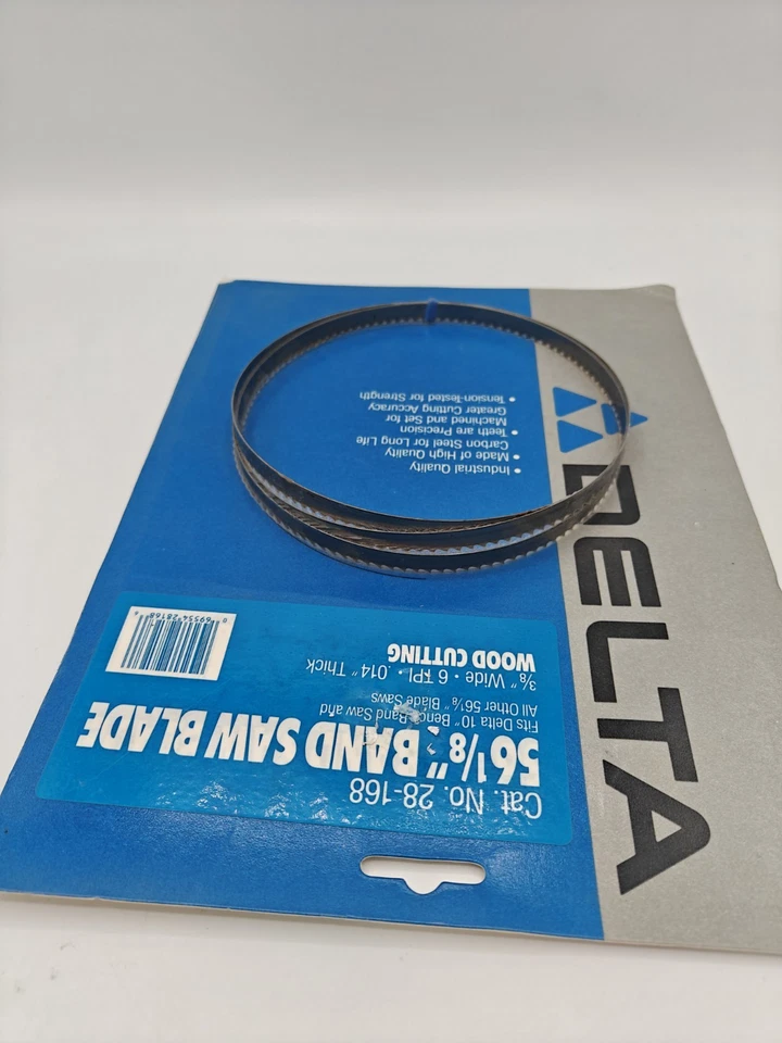 Лезвие ленточной пилы Delta 28–168 56–1/8 дюйма × 3/8 дюйма × 0,014 дюйма 6 точек на дюйм | скамья 10 дюймов - Изображение 4 из 4