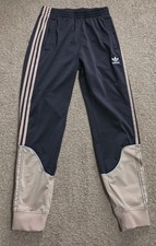 Adidas Originals Tricot SST Track Pants small  Black/Magic Beige/White