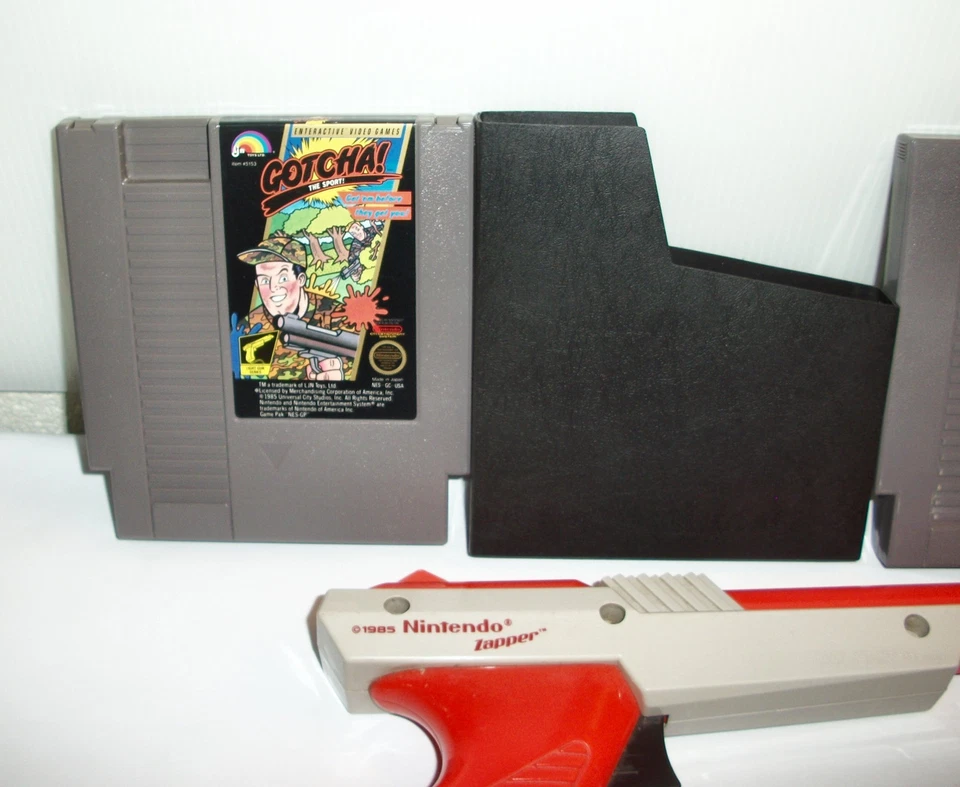 Nintendo NES оранжевый Zapper свет пистолет с Gotcha Sport утка охоты 5 винт игры - Изображение 2 из 4